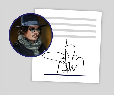 johnny depp signature worth